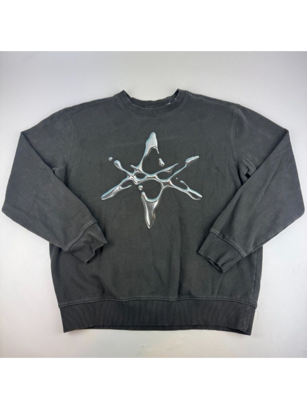 Official HSC Bring Me The Horizon Mens Size L Sweatshirt Liquid Chrome Logo